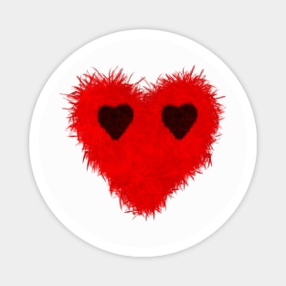 Hairy Heart Magnet